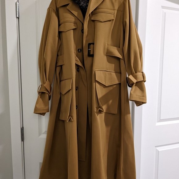 Proenza Schouler Twill Trench Coat Size 6 - Picture 4 of 6